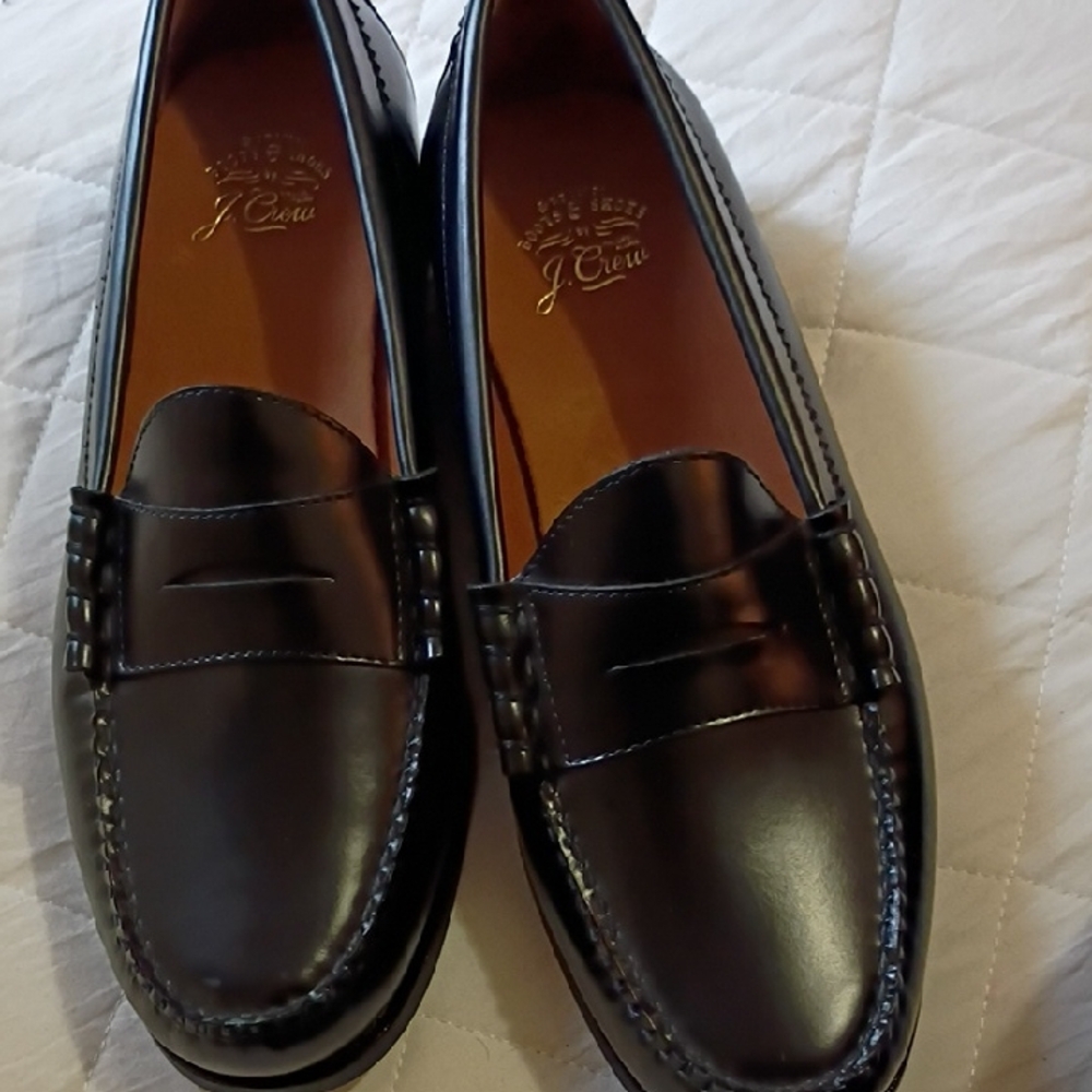 J. Crew Men's Elegant Black Loafers